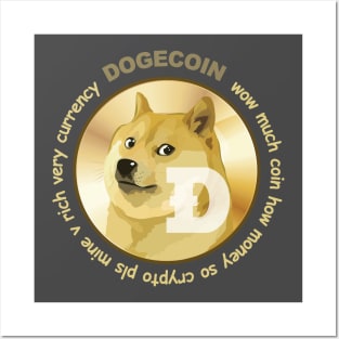 Dogecoin - Official Cryptocurrency Apparel Posters and Art